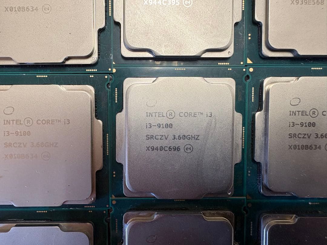 m*o様 中古 Intel CPU Core i3-9100 10個セット