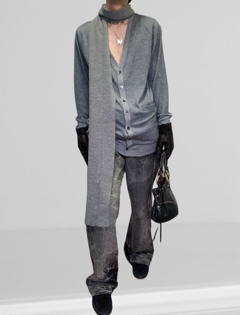 BLACK LAMB LEATHER GLOBE 2836P 手袋 レザー