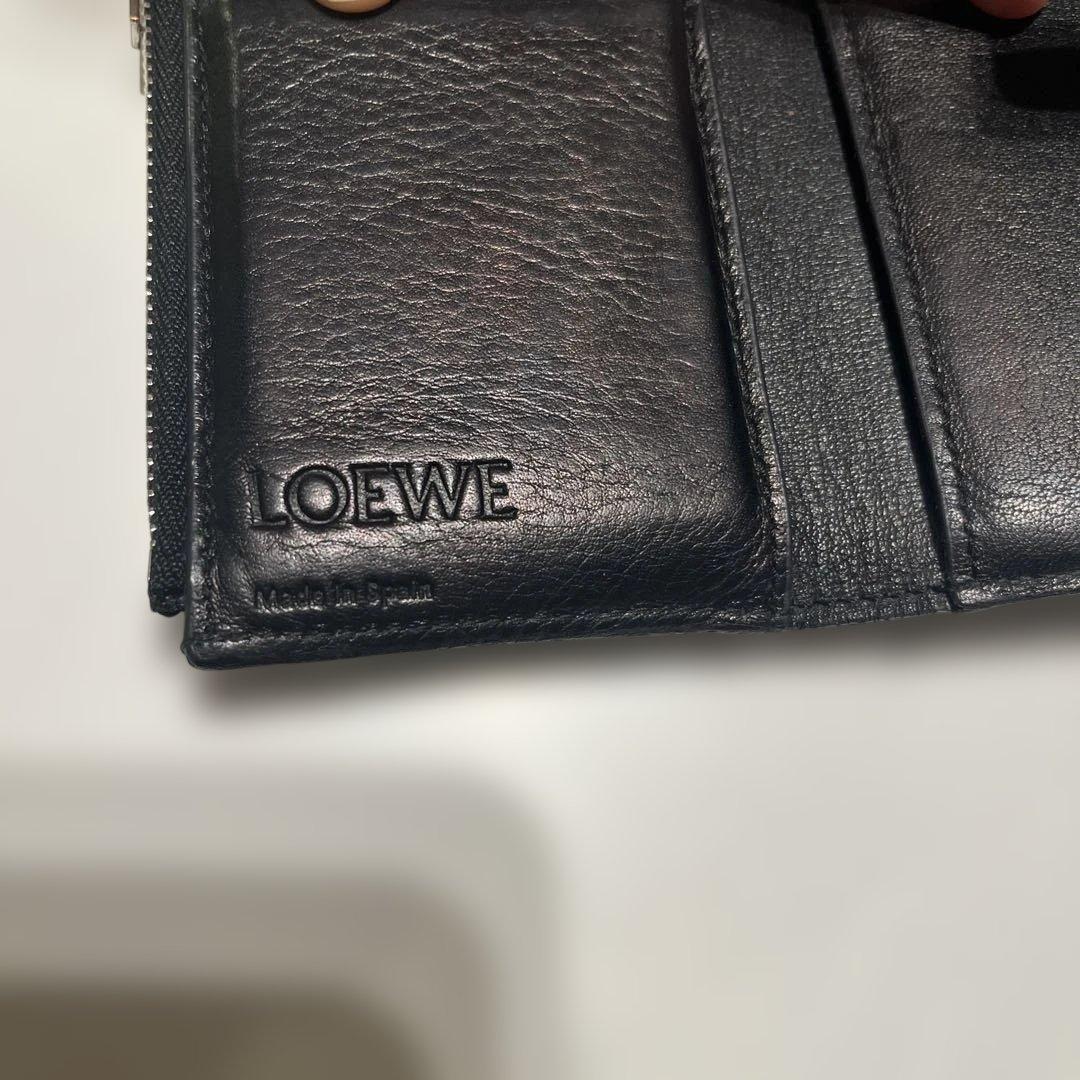 LOEWE ブラック 三つ折り財布　ユズポンさん専用