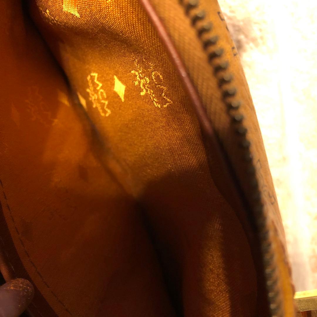 林*子様 【美品】MCM ブラウンレザーボストンバッグused