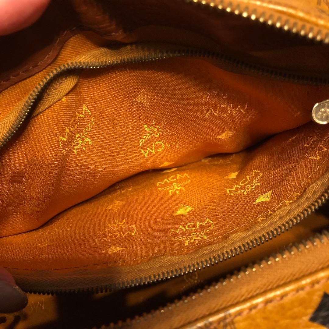 林*子様 【美品】MCM ブラウンレザーボストンバッグused