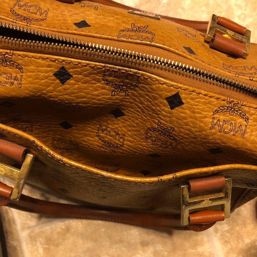 林*子様 【美品】MCM ブラウンレザーボストンバッグused