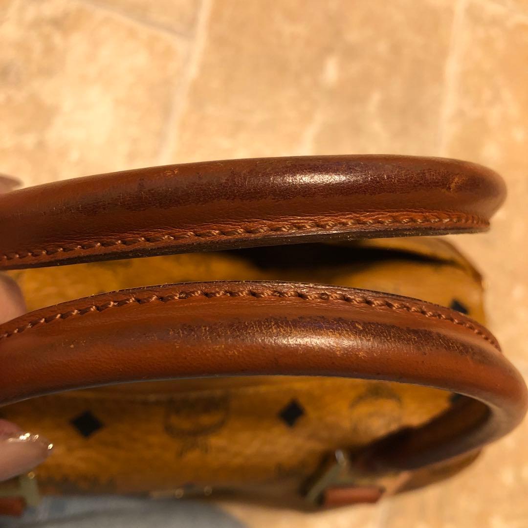 林*子様 【美品】MCM ブラウンレザーボストンバッグused