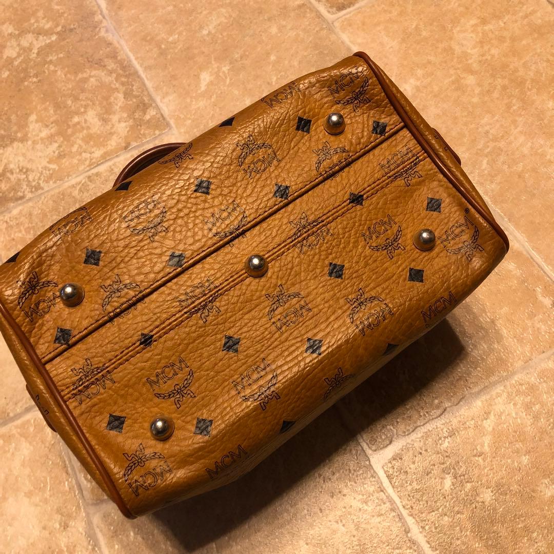 林*子様 【美品】MCM ブラウンレザーボストンバッグused