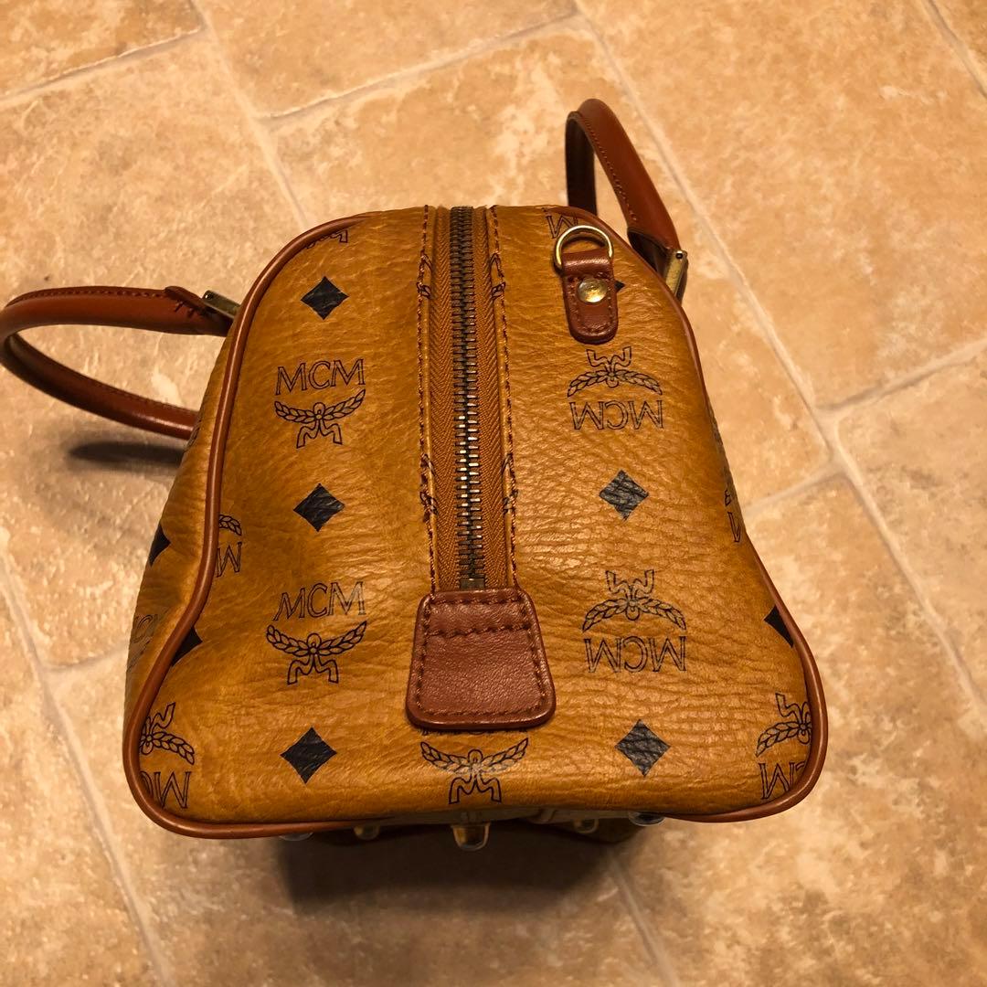 林*子様 【美品】MCM ブラウンレザーボストンバッグused