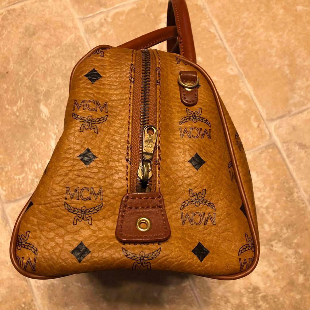 林*子様 【美品】MCM ブラウンレザーボストンバッグused