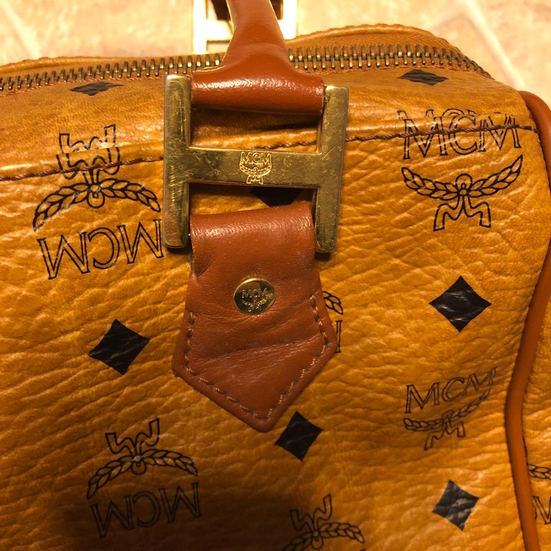 林*子様 【美品】MCM ブラウンレザーボストンバッグused