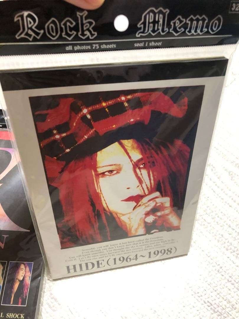 hikaru! X JAPAN hide メモ帳3冊缶バッジグッズまとめ