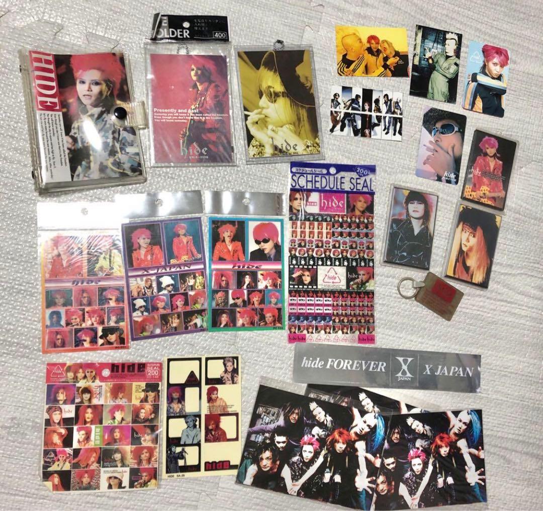 hikaru! X JAPAN hide メモ帳3冊缶バッジグッズまとめ