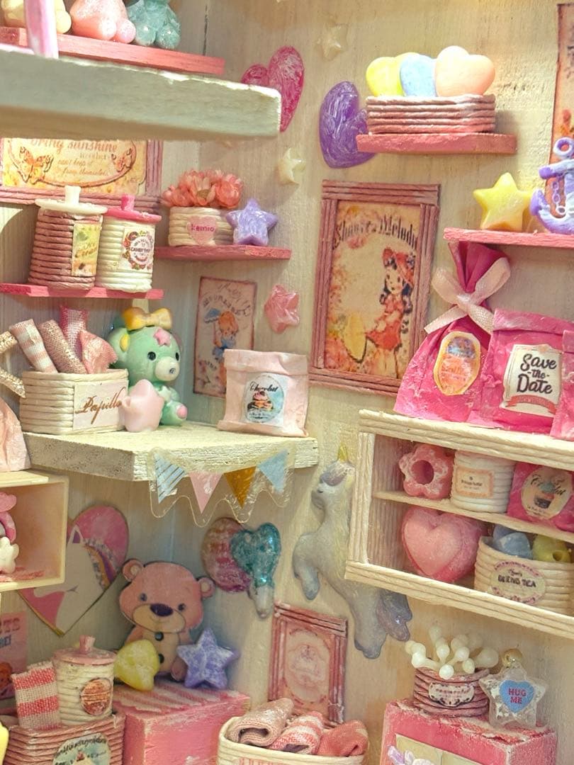 ミニチュアハウス.お家BOXタイプ.エコクラフト☆179(ハンドメイド)