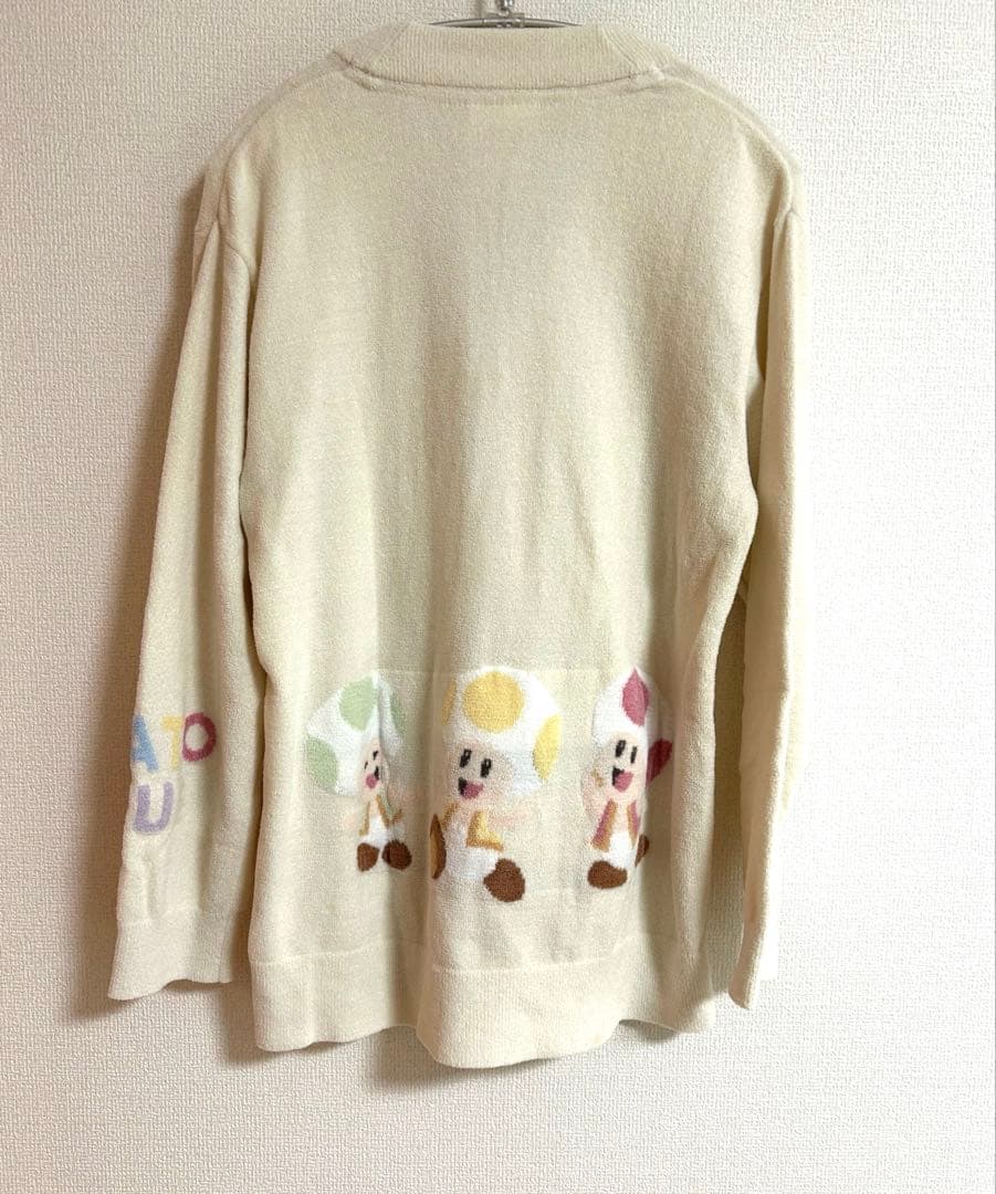 gelatopique/UNISEX キノピオジャガードカーディガン