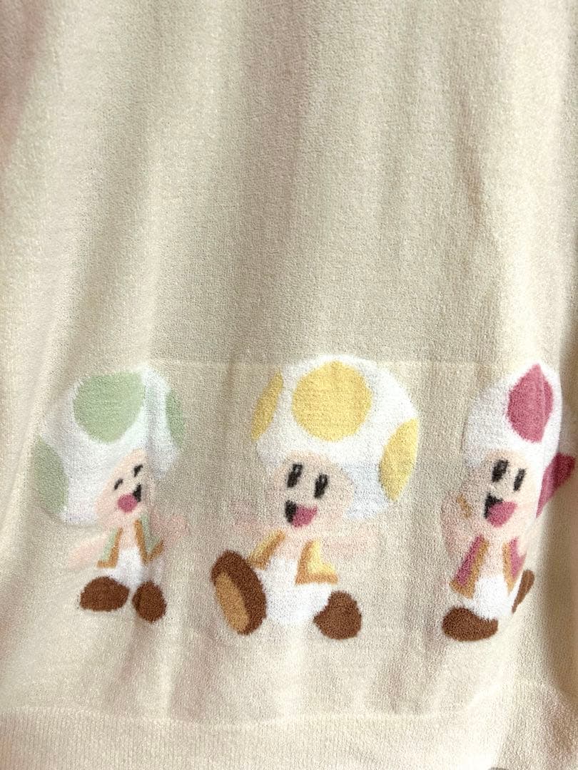 gelatopique/UNISEX キノピオジャガードカーディガン