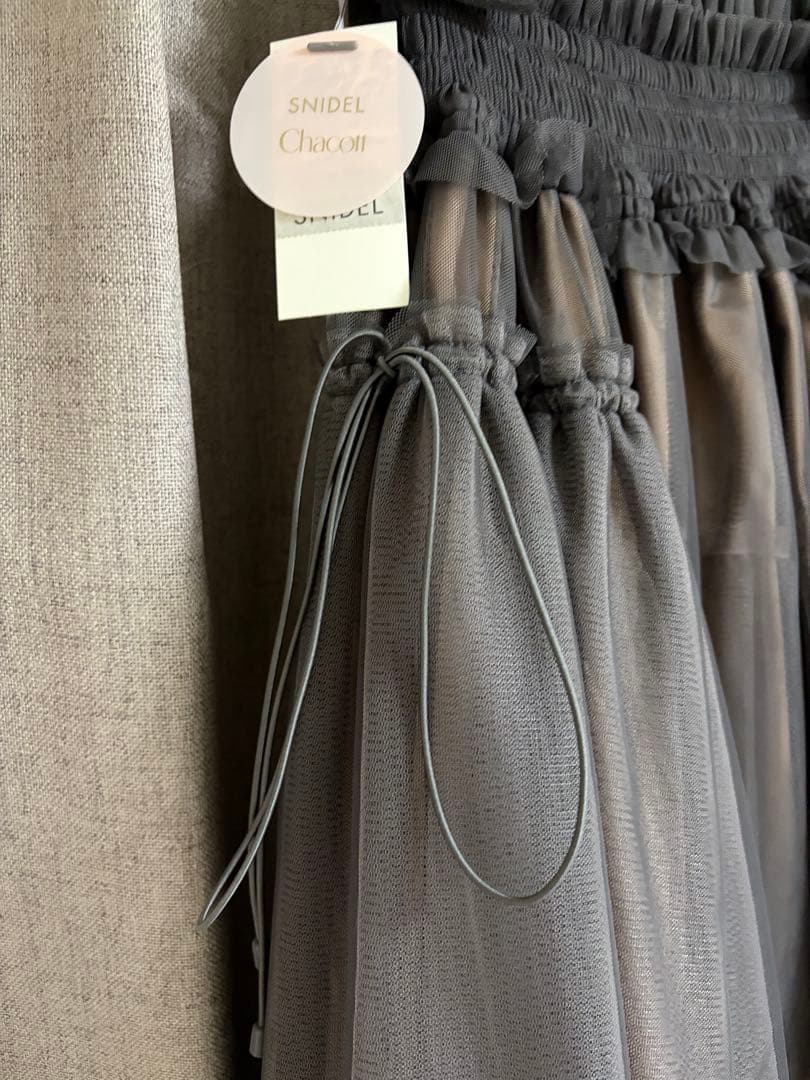 SNIDEL Chacott Sustainableチュールスカート