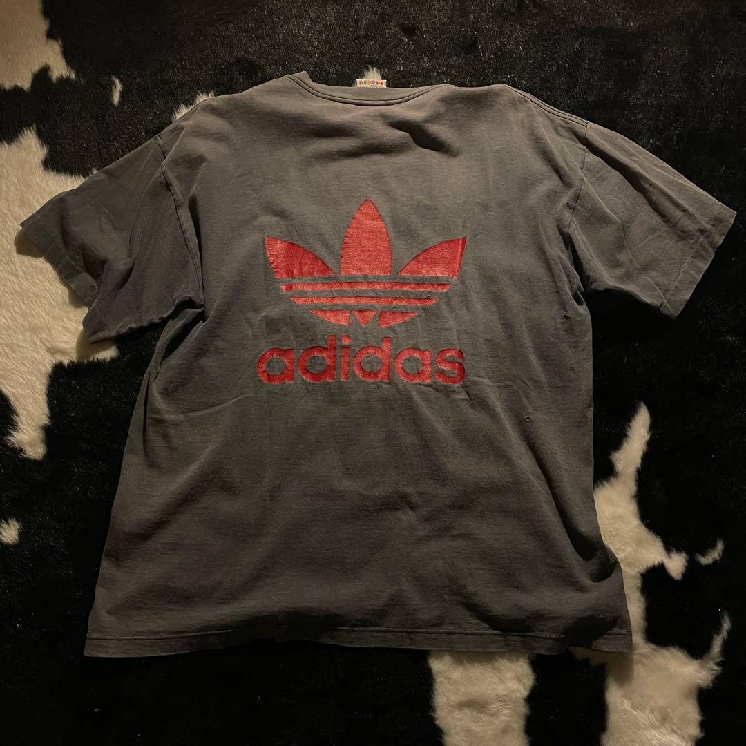 鬼フェード Adidas アディダス 90’s 万国旗タグ　トレフォイルTシャツ