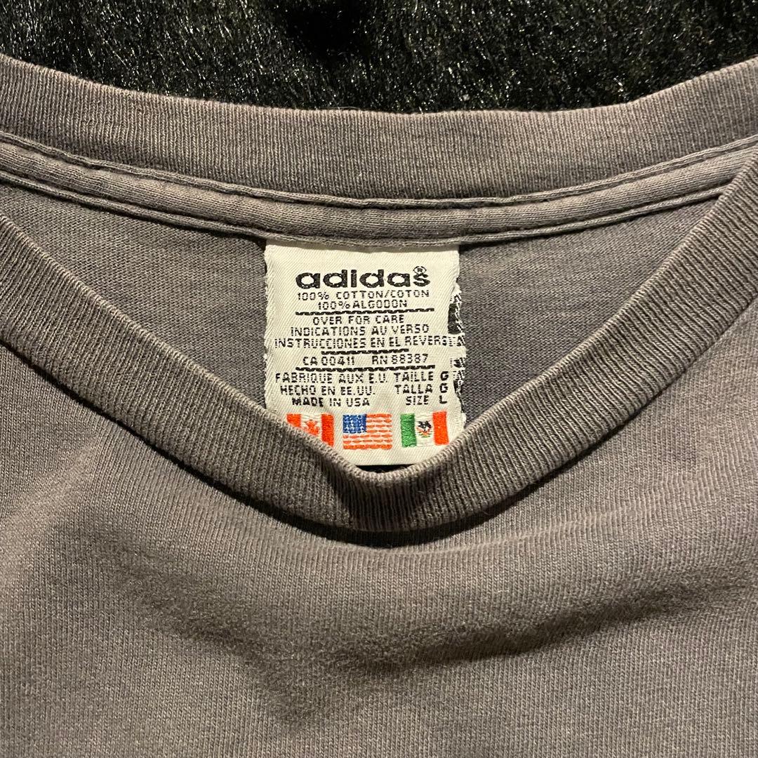 鬼フェード Adidas アディダス 90’s 万国旗タグ　トレフォイルTシャツ