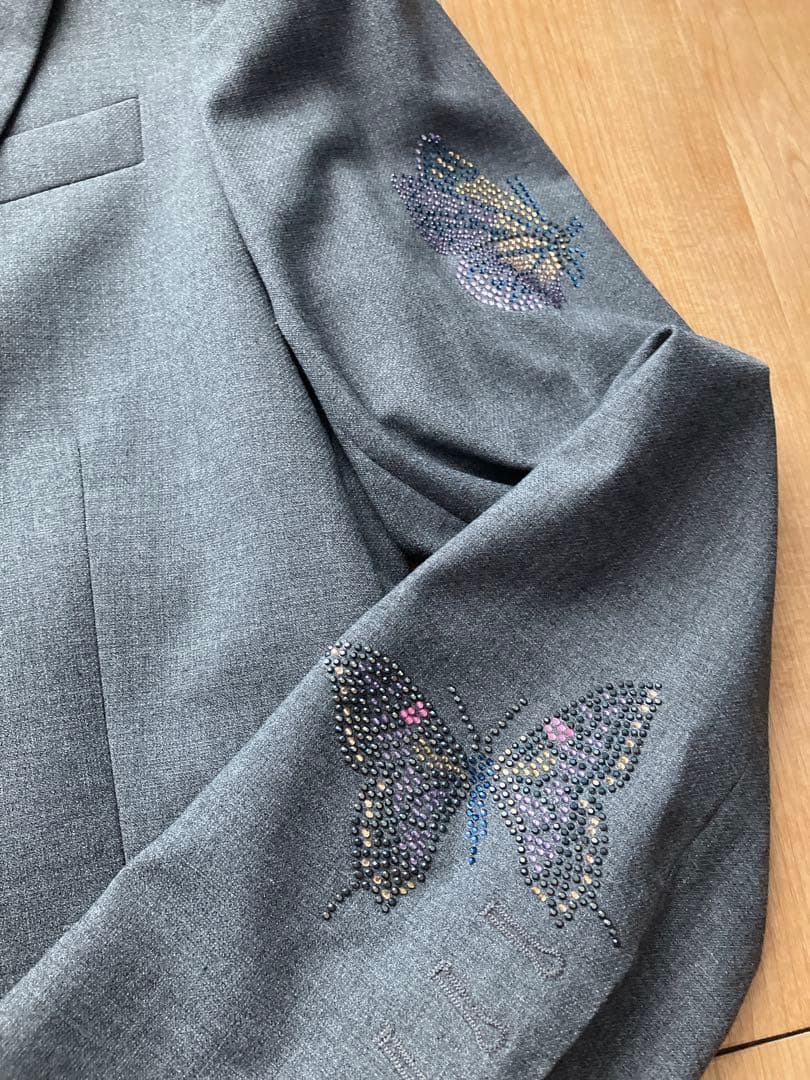 極美品 Zadig&Voltaire 花と蝶ラインストーンジャケット