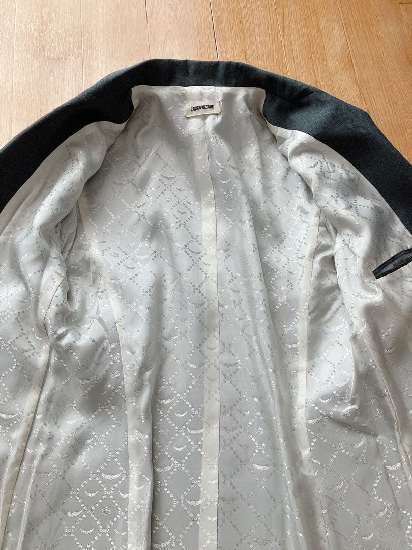 極美品 Zadig&Voltaire 花と蝶ラインストーンジャケット