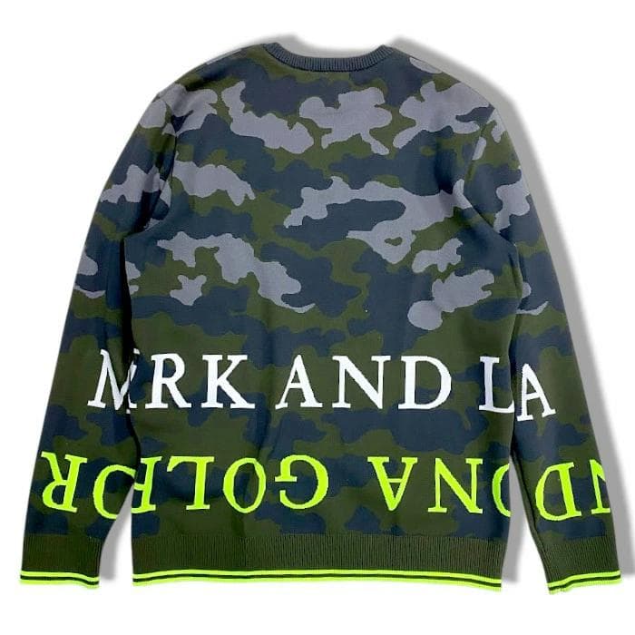 K*O様 【超美品】MARK & LONA カモフラ柄 ストレッチ ニットセータ