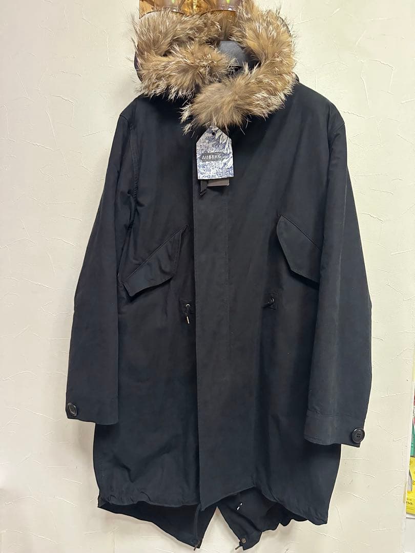 AUBERGE BEAMS モッズコート　ブラック　38 オーベルジュ　未使用