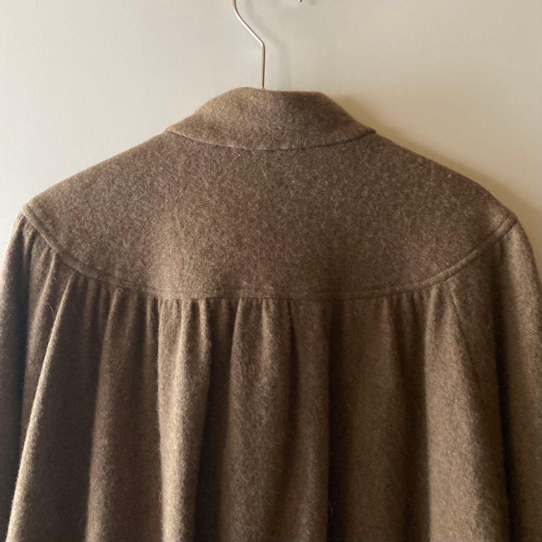◎vintage デザイン ニットコート ブラウン 80s 90s
