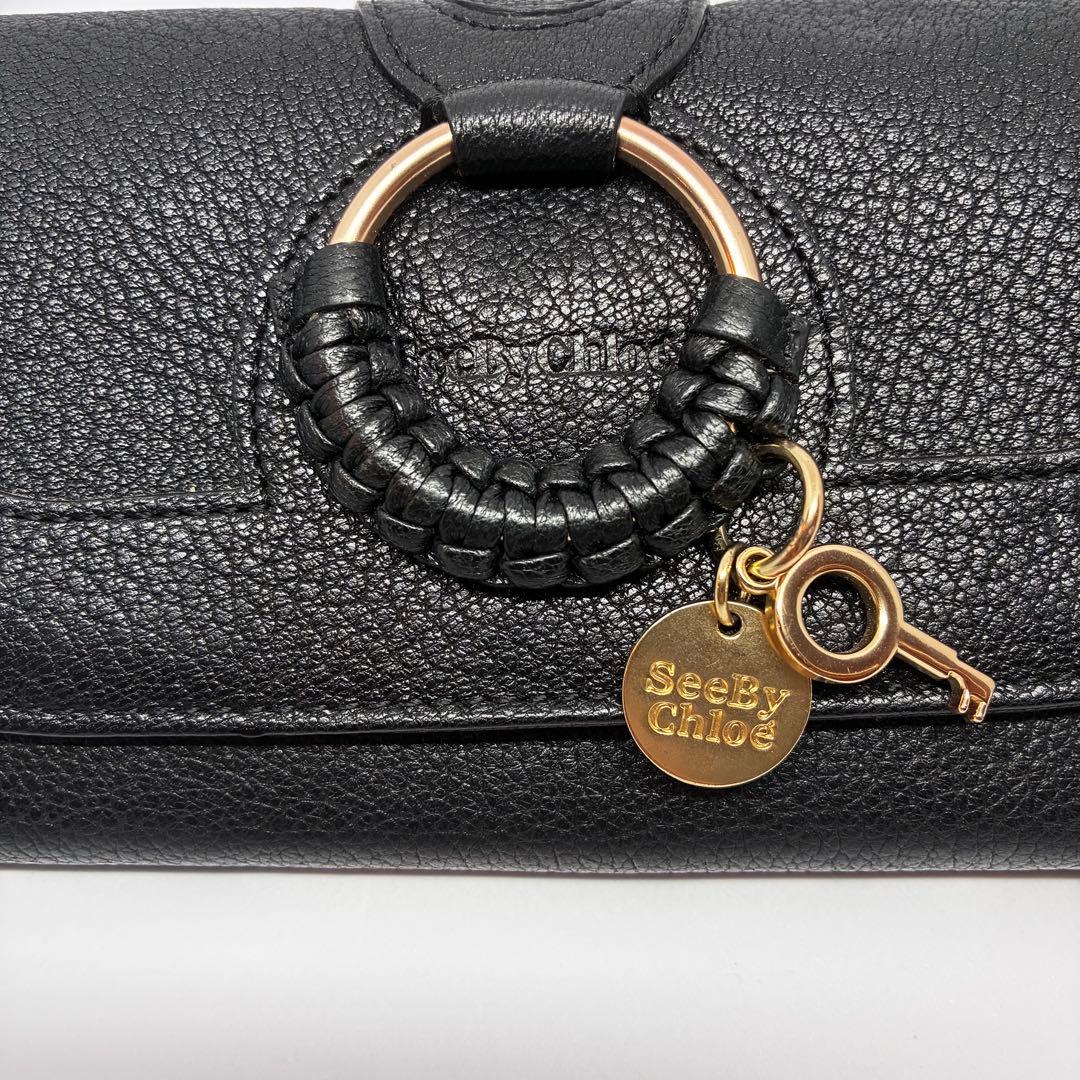 【美品】See by Chloé クロエ　長財布　シーバイクロエ　HANA ハナ