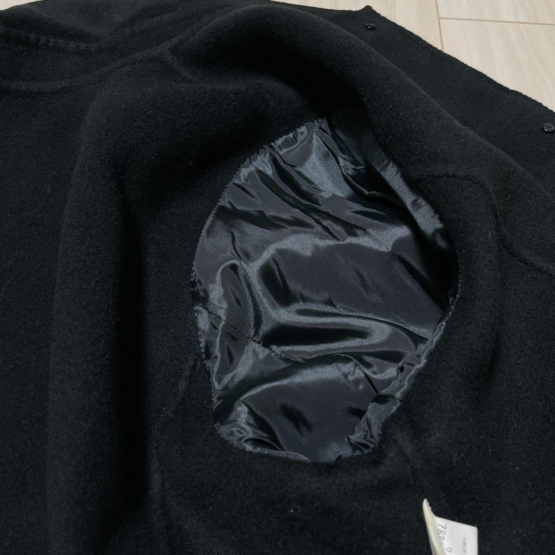 上品デザイン✨KEITH カシミヤ混ウールロングコート（48／L）黒 ゆったり