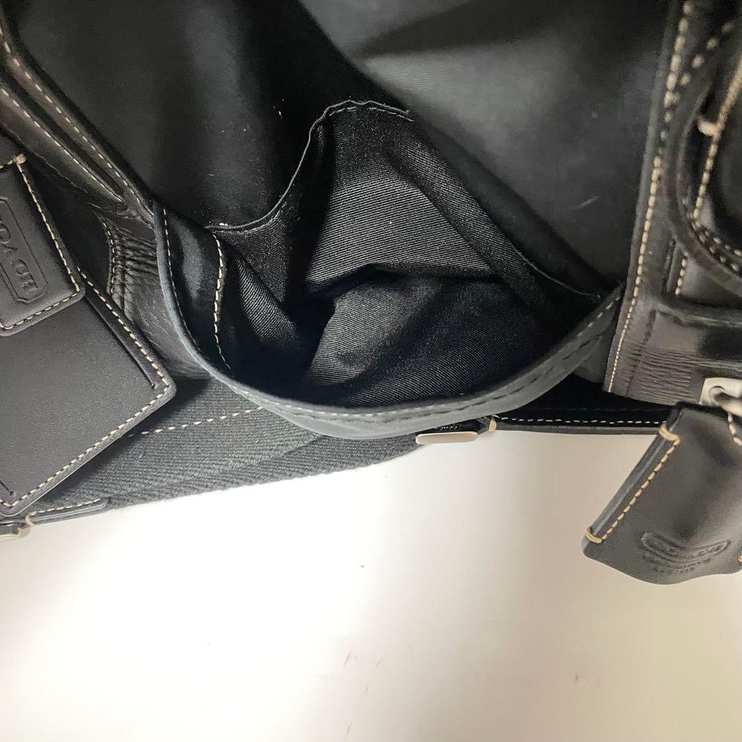 美品✨COACH ボストンバッグ 2way 南京錠 斜めがけ ナイロン 黒