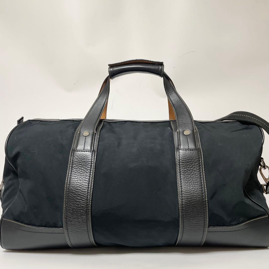 美品✨COACH ボストンバッグ 2way 南京錠 斜めがけ ナイロン 黒