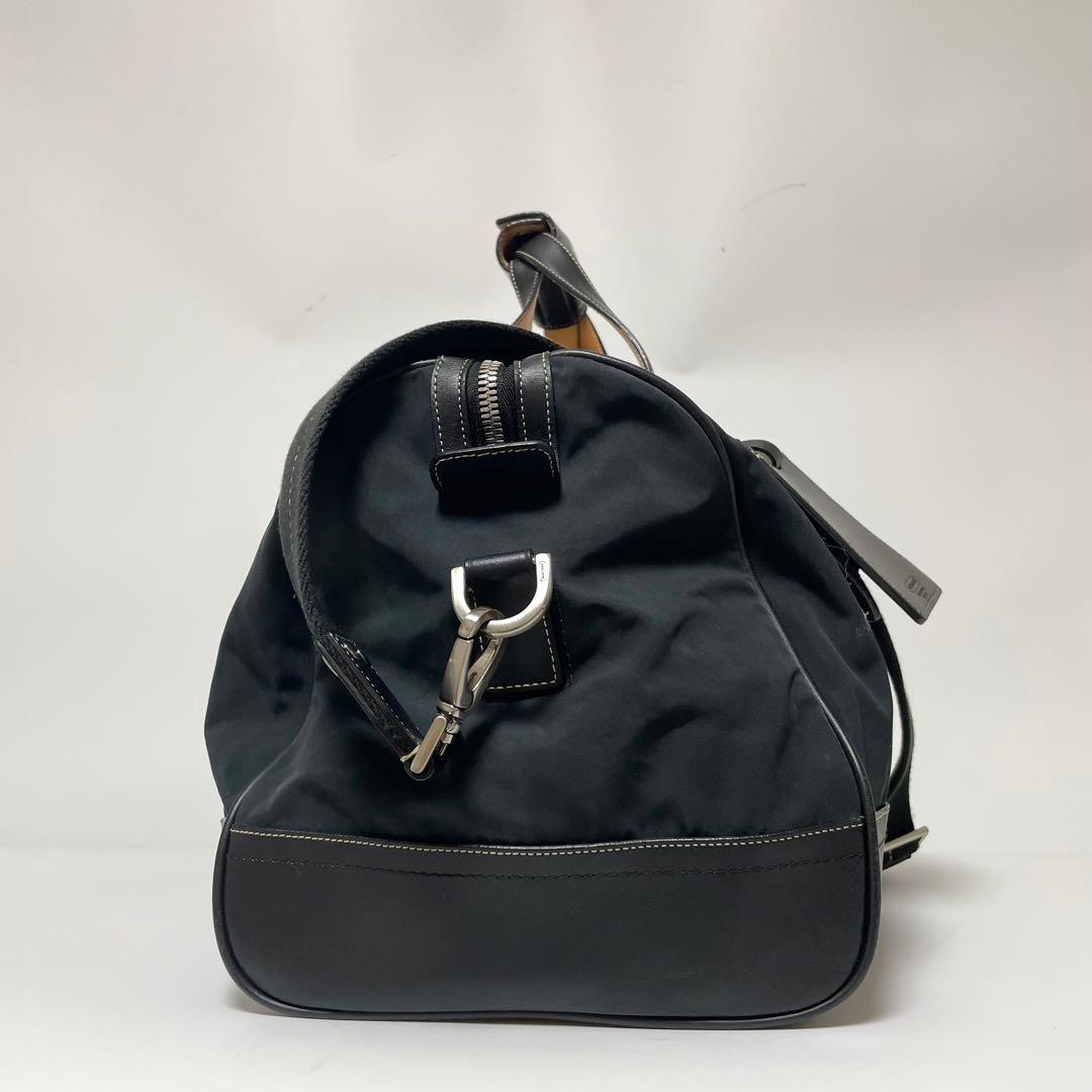 美品✨COACH ボストンバッグ 2way 南京錠 斜めがけ ナイロン 黒
