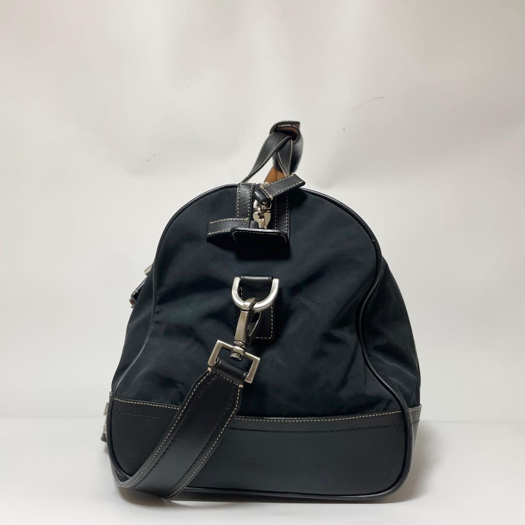 美品✨COACH ボストンバッグ 2way 南京錠 斜めがけ ナイロン 黒