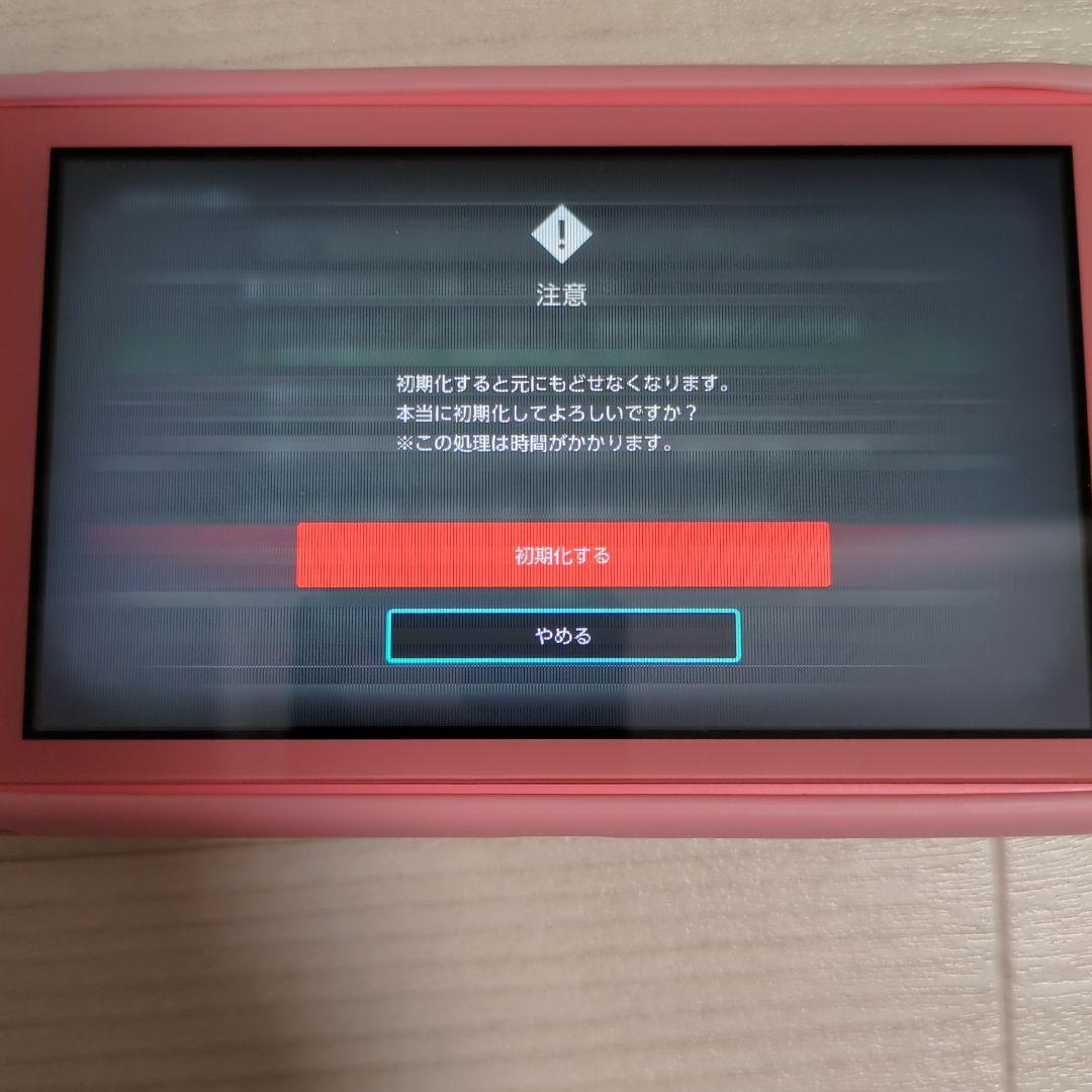 ​【ジャンク品】 Switch Lite コーラル 本体＋充電