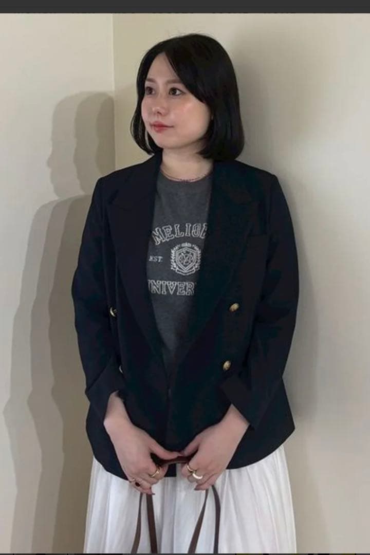25AW Mila Owenミラオーウェン　金釦ダブルブレスト　ブレザー