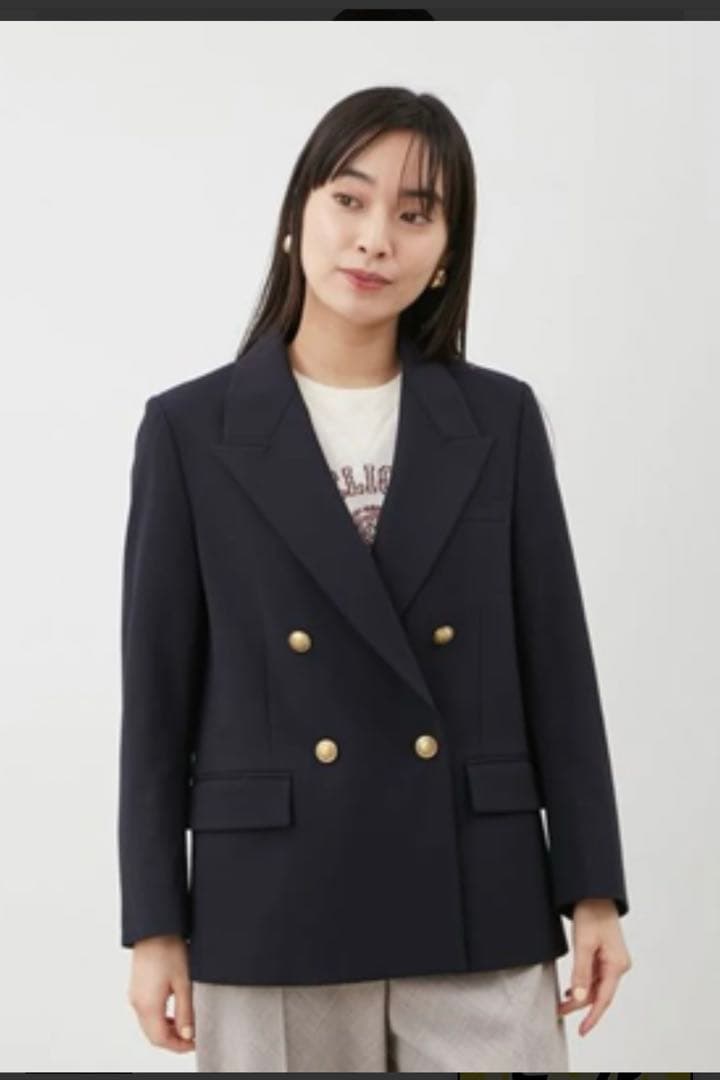 25AW Mila Owenミラオーウェン　金釦ダブルブレスト　ブレザー