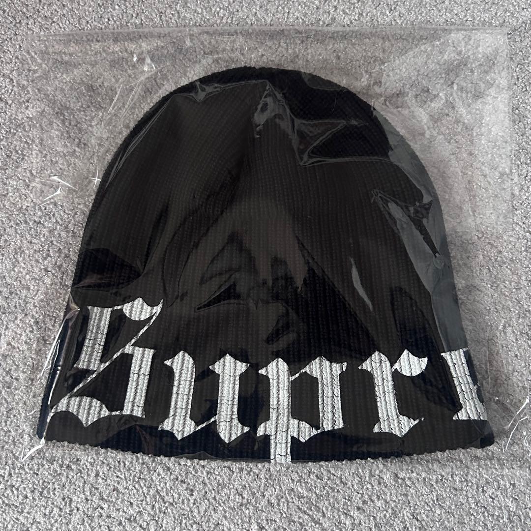 帽子 26ss Supreme Old English Printed Beanie