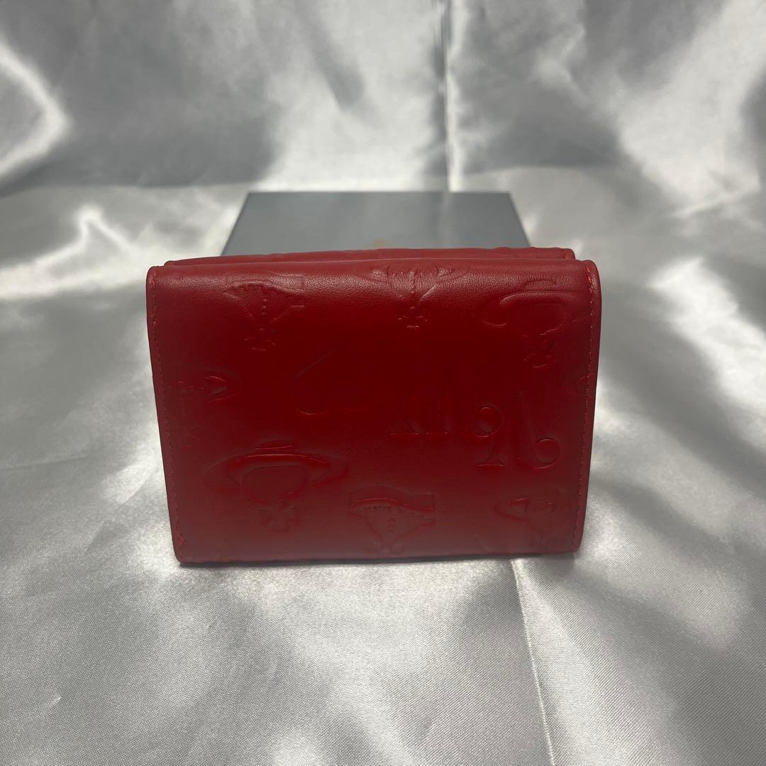 新品VivienneWestwood 赤 レッド ヴィヴィアン内装 三つ折り財布