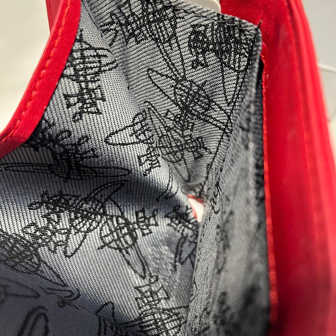 新品VivienneWestwood 赤 レッド ヴィヴィアン内装 三つ折り財布