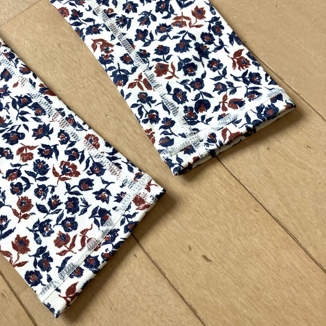 エミヨガ　小花柄スパッツレギンス　ホットヨガ