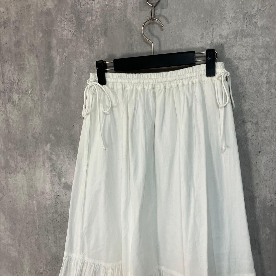 SLOBE IENA コットンレースギャザースカート