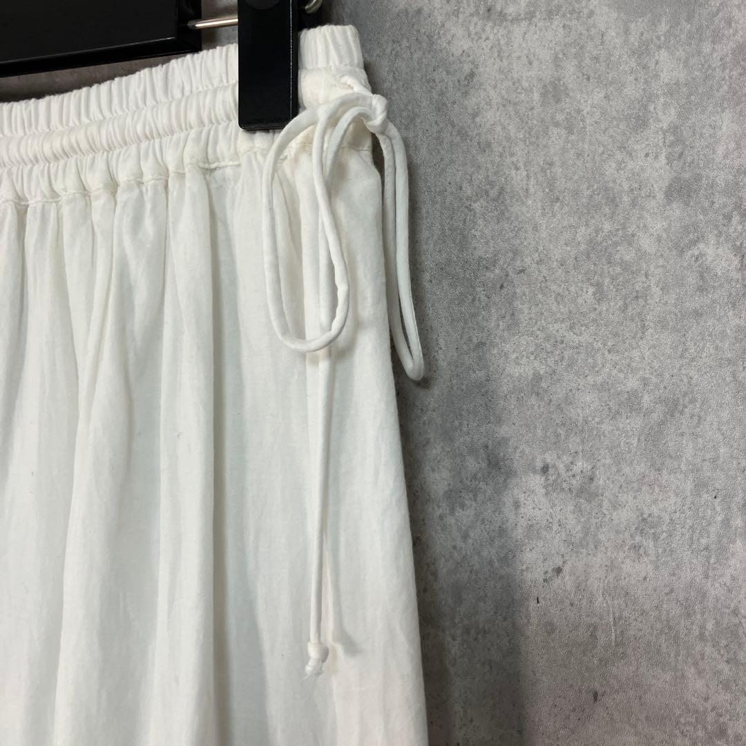 SLOBE IENA コットンレースギャザースカート