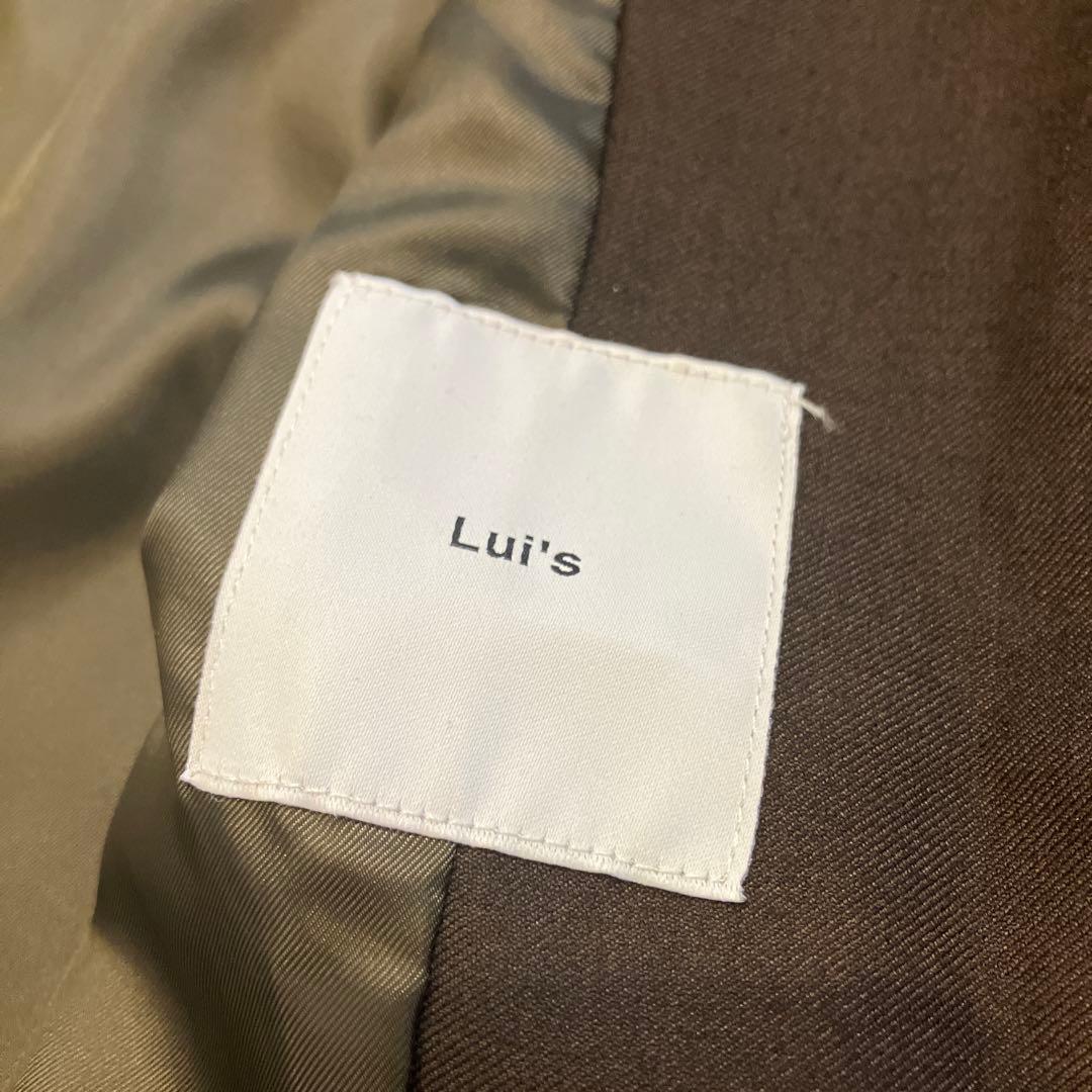 Lui's ブラウン スーツ ノーカラー サイズS×M