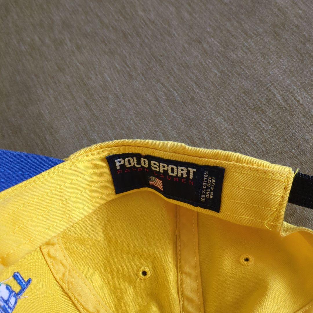 90s Polo Sport キャップ ラルフローレン アメリカ国旗