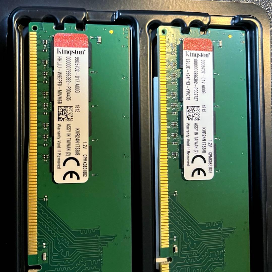Kingston デスクトップPC用メモリ DDR4-2133 8GB×2枚