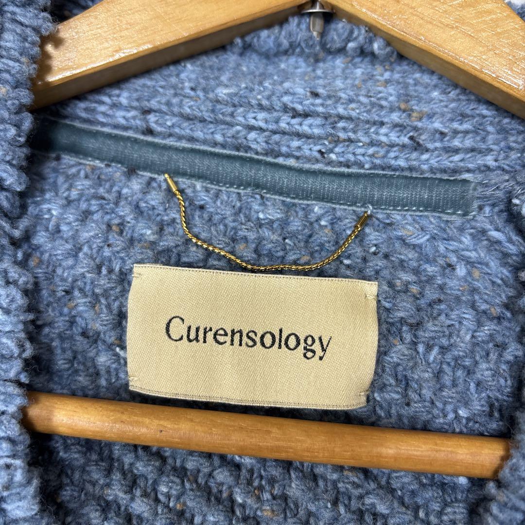 【人気】Curensologyカレンソロジーツイーディヤーンニットカーディガン