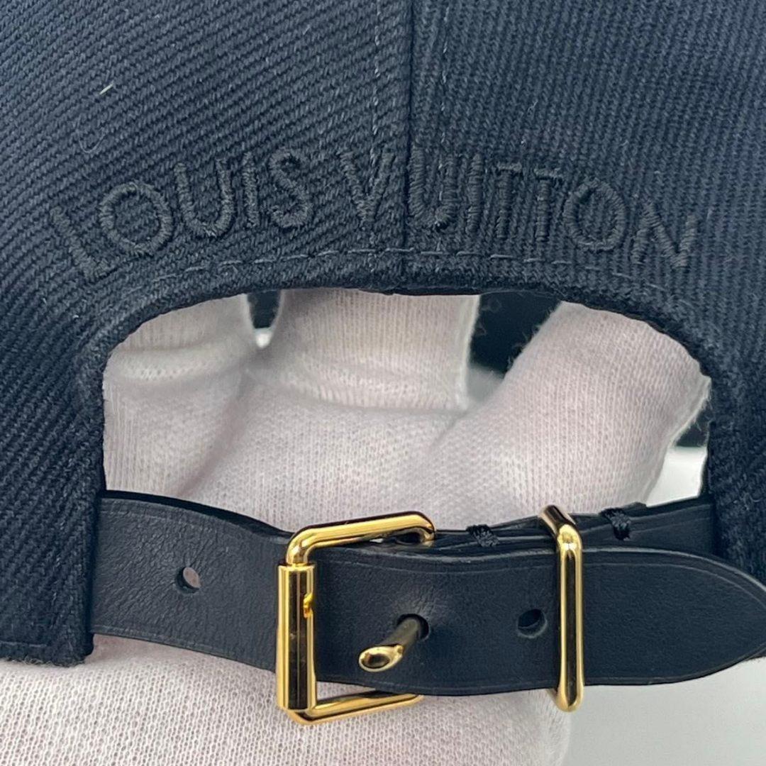 ルイヴィトン M7050　LV　アイコニック キャップ ブラック コットン