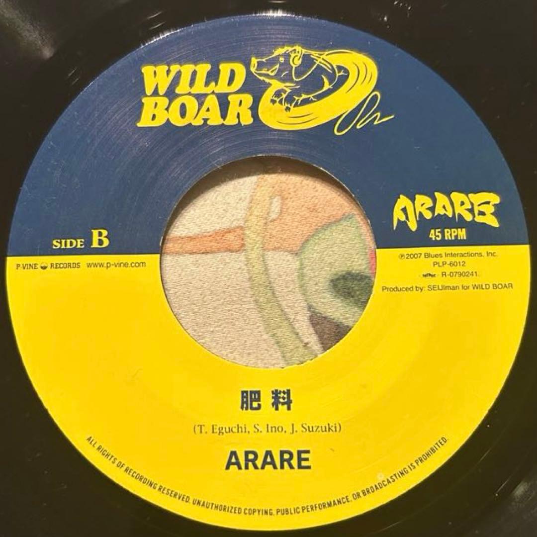 ARARE レゲエ狂のうた / 肥料　レコード