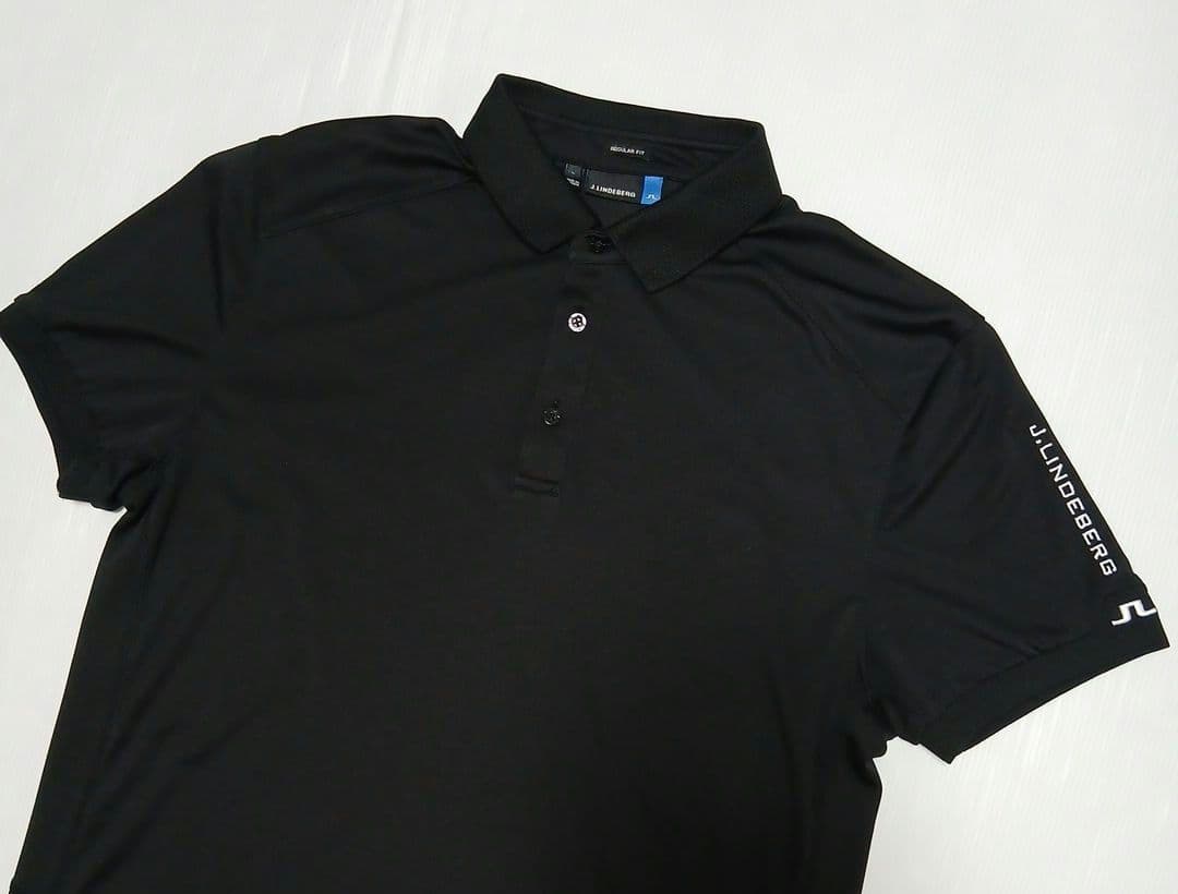 J.LINDEBERG ドライ ストレッチ アスリート ポロシャツ　サイズL