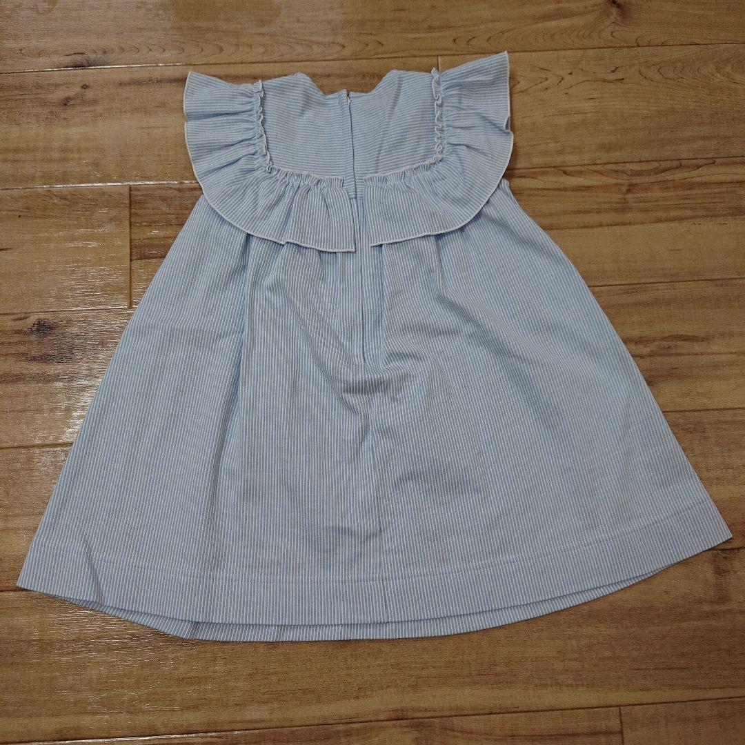 ファミリア 90 いちご刺繍フリルワンピース