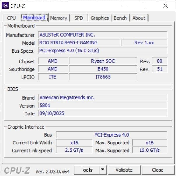 ASUS ROG STRIX B450-I GAMING AM4マザーボード
