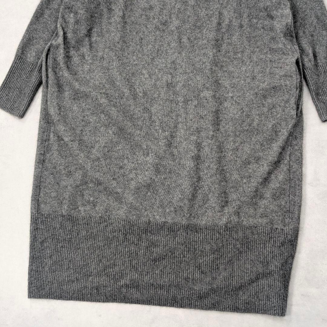 TICCA ティッカ★美品 ウールアンゴラガウンカーディガン ロング グレー