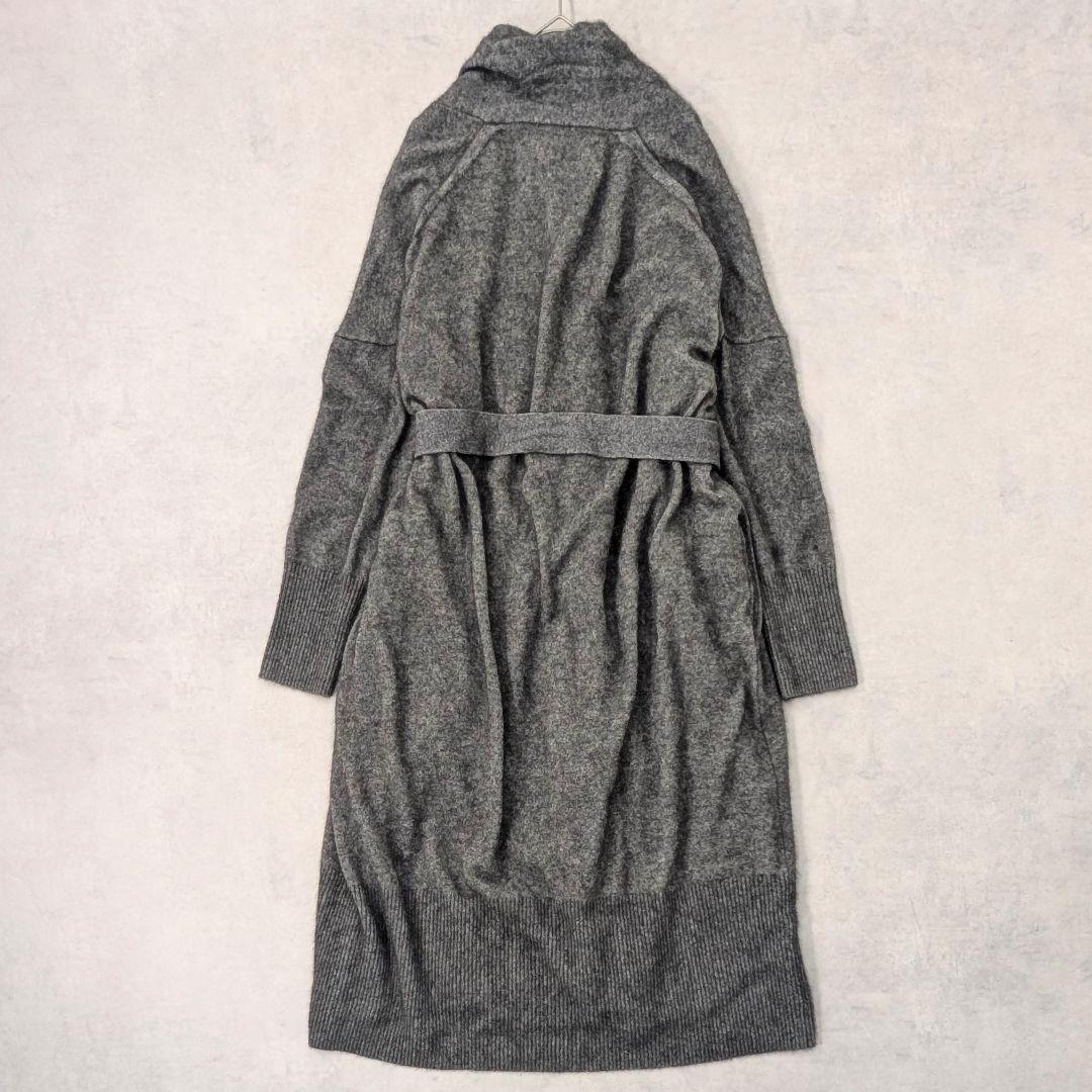 TICCA ティッカ★美品 ウールアンゴラガウンカーディガン ロング グレー